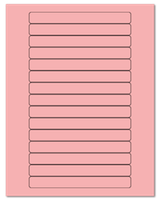 5.8125" X 0.6875" Pastel Pink Sheets