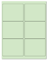 4" X 3.33" Pastel Green Sheets