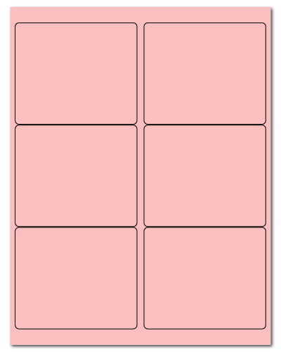 4" X 3.33" Pastel Pink Sheets