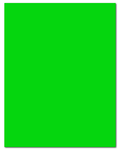 8.5" X 11" Fluorescent Green Sheets