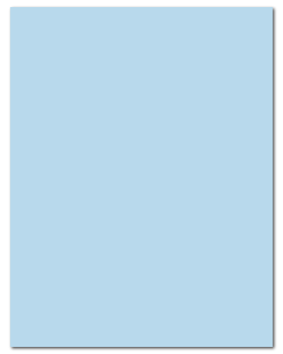 8.5" X 11" Pastel Blue Sheets