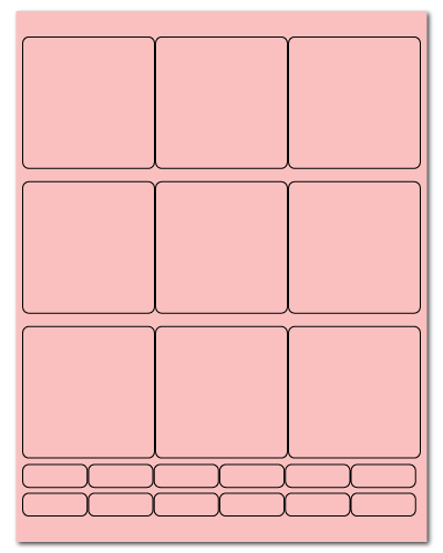 2.75" X 2.75" Pastel Pink Sheets