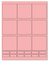 2.75" X 2.75" Pastel Pink Sheets