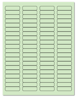 1.75" X 0.5" Pastel Green Sheets