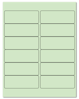 4" X 1.5" Pastel Green Sheets
