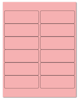 4" X 1.5" Pastel Pink Sheets