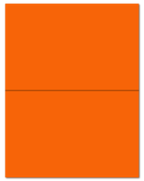 8.5" X 5.5" Fluorescent Orange Sheets