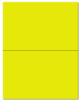 8.5" X 5.5" Fluorescent Yellow Sheets