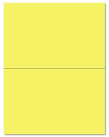 8.5" X 5.5" Pastel Yellow Sheets