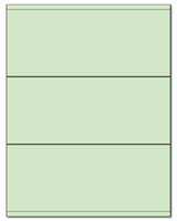 8.5" X 3.5" Pastel Green Sheets