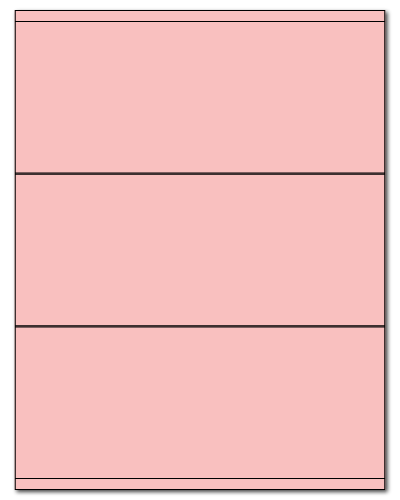 8.5" X 3.5" Pastel Pink Sheets