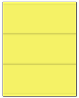 8.5" X 3.5" Pastel Yellow Sheets
