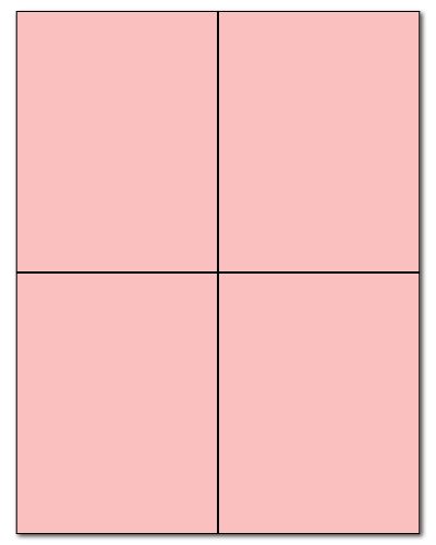 4.25" X 5.5" Pastel Pink Sheets