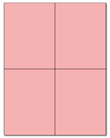 4.25" X 5.5" Pastel Pink Sheets