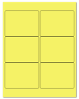 4" X 3" Pastel Yellow Sheets