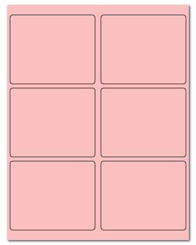4" X 3.25" Pastel Pink Sheets