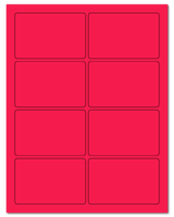 3.75" X 2.438" Fluorescent Pink Sheets