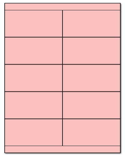 4.25" X 2" Pastel Pink Sheets