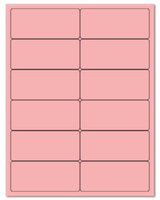 4" X 1.75" Pastel Pink Sheets