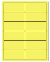 4" X 1.75" Pastel Yellow Sheets