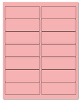 4" X 1.4375" Pastel Pink Sheets
