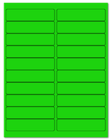 4" X 1" Fluorescent Green Sheets