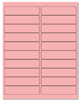 4" X 1" Pastel Pink Sheets
