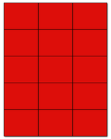 2.83" X 2.2" Fluorescent Red Sheets