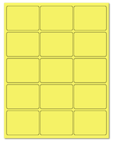 2.688" X 2" Pastel Yellow Sheets