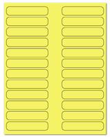3.5" X 0.75" Pastel Yellow Sheets