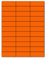 2.83" X 1" Fluorescent Orange Sheets