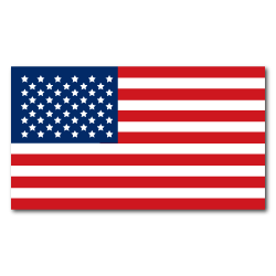 4 x 2.25 American Flag Rectangles Stickers
