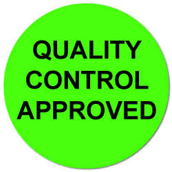 "Quality Control Approved" Stickers