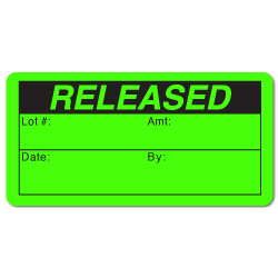Aazon.co : QC Hold Stickers - 2 X 2 Inch Square Fluorescent Yellow...