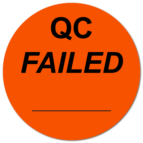"QC Failed" Stickers