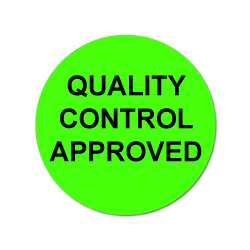 "Quality Control Approved" Labels