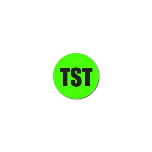 "TST" Quality Control Stickers
