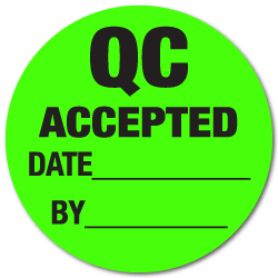 "QC Accepted" Stickers
