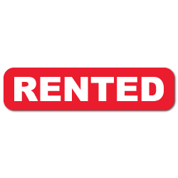 "Rented" Stickers