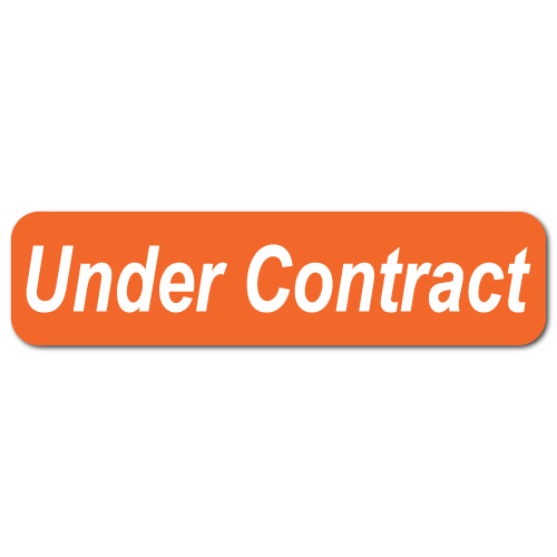 "Under Contract" - 2" x 0.5" Stickers