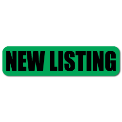 "NEW LISTING" - 2" x 0.5" Rectangle Stickers