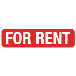 "For Rent" Stickers