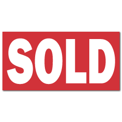 SOLD Real Estate Sign Stickers
