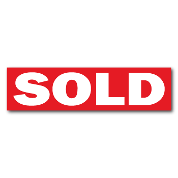 SOLD Real Estate Sign Stickers, Pack of 500