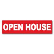 "OPEN HOUSE" Real Estate Stickers