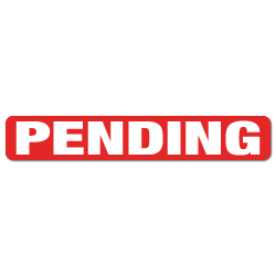 "PENDING" Stickers