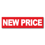"NEW PRICE" Real Estate Stickers