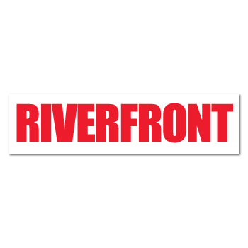 RIVERFRONT Real Estate Sign Stickers, Pack of 50