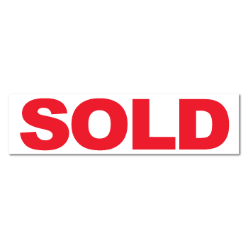 SOLD Real Estate Sign Stickers, Pack of 25