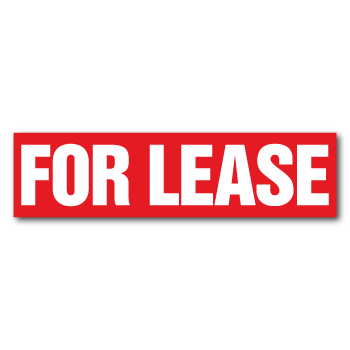 FOR LEASE Real Estate Sign Stickers, Pack of 25